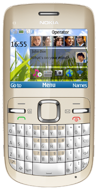 Nokia C3_front