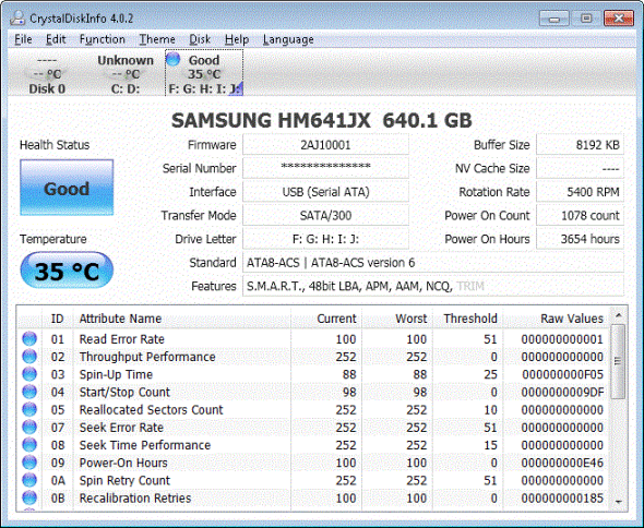 crystal disk info ssd