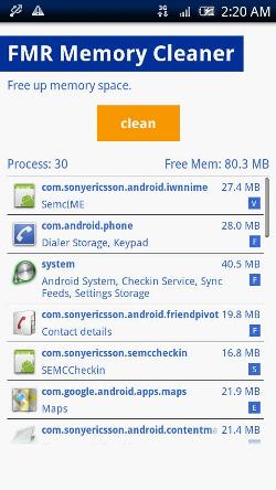 FMR Memory Cleaner-screenshot