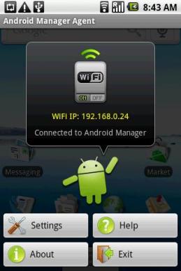 Android Sync Manager Wifi Screenshot1