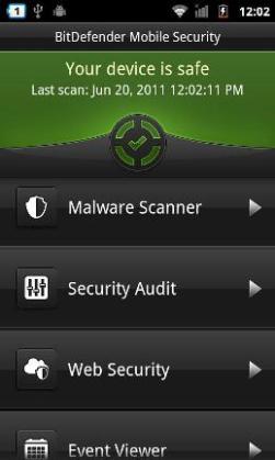 BitDefender Mobile Security Screenshot1