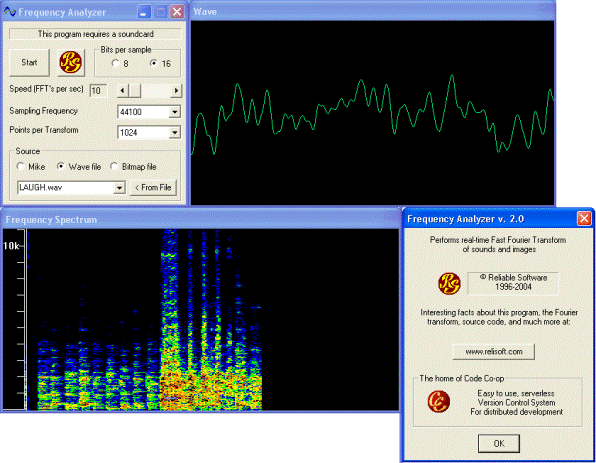 frequency analyser screenshot