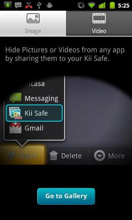 Hide Pictures with Kii Safe Screenshot1