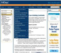 Infosys Services page