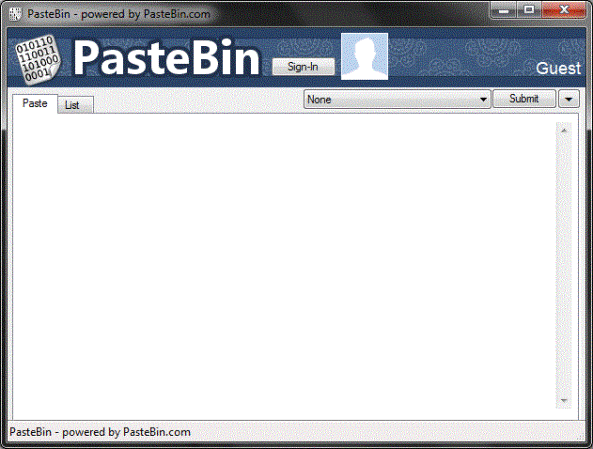 Download PasteBin - Store Text For a Short Period of Time.