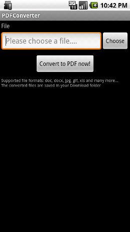 PDF Converter Screenshot1